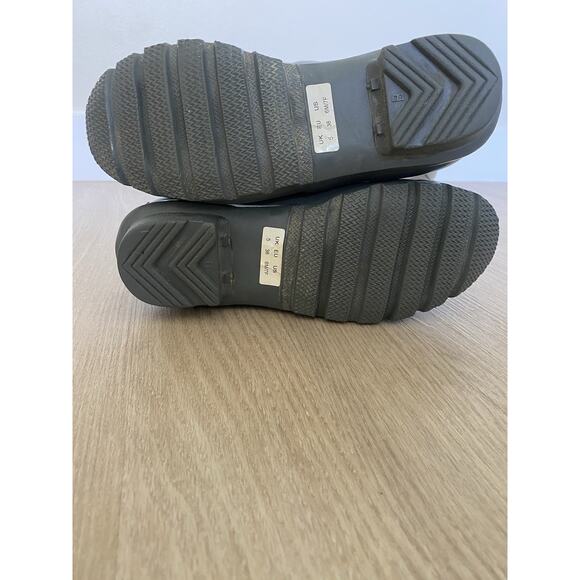 Authentic Hunter Original Tall Gloss Rain Boots Gray Graphite Womens Size 6 - Picture 11 of 15